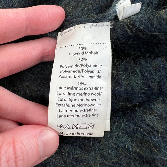 Mes Soeurs Et Moi Merino Wool Mohair Knit Sweater Cropped French Parisian Crop - Picture 4 of 10